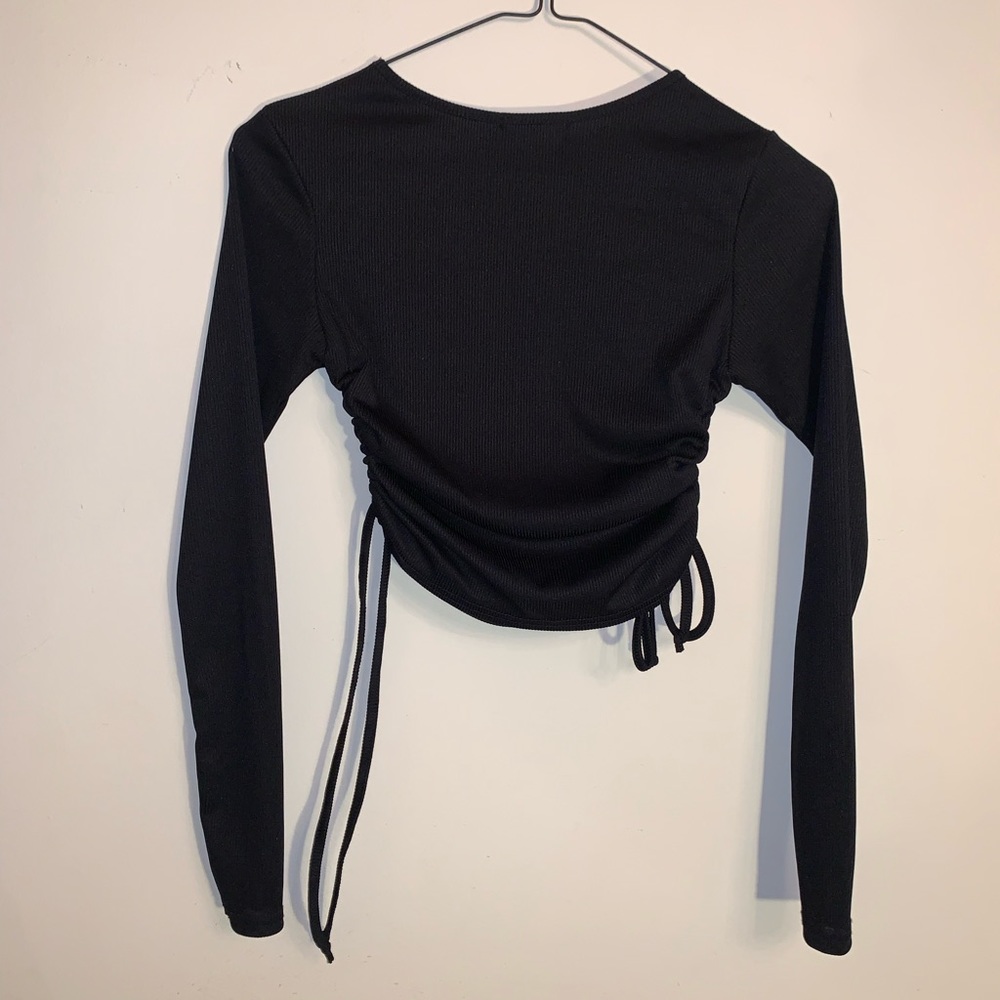 Cropped black long sleeve